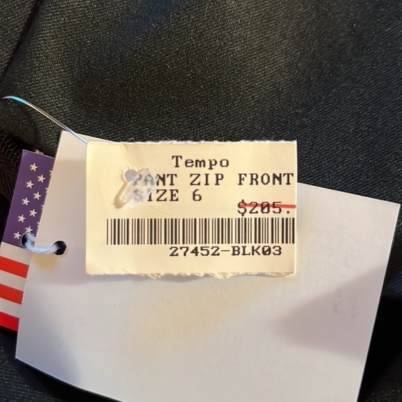 Nwt J’Envie New York Black Tempo Zip Front Trouser Dress Pant - Picture 14 of 14